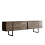 Hanah Home Soporte para TV Luxe - Nogal y Negro